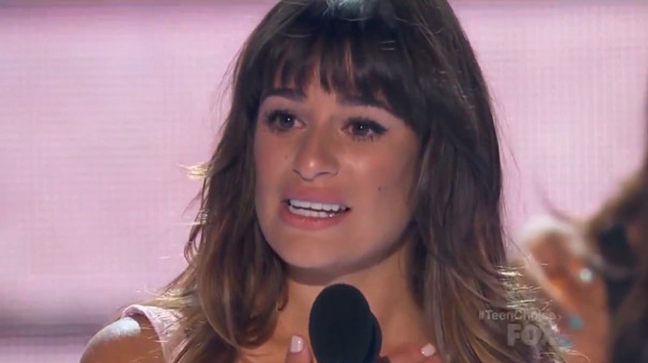 Mort de Cory Monteith : Le discours poignant et émouvant de Lea Michele lors des Teen Choice Awards 2013