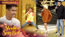 Ogie starts dancing when Vice and Vhong talk about RK's abs | It's Showtime Sexy Babe