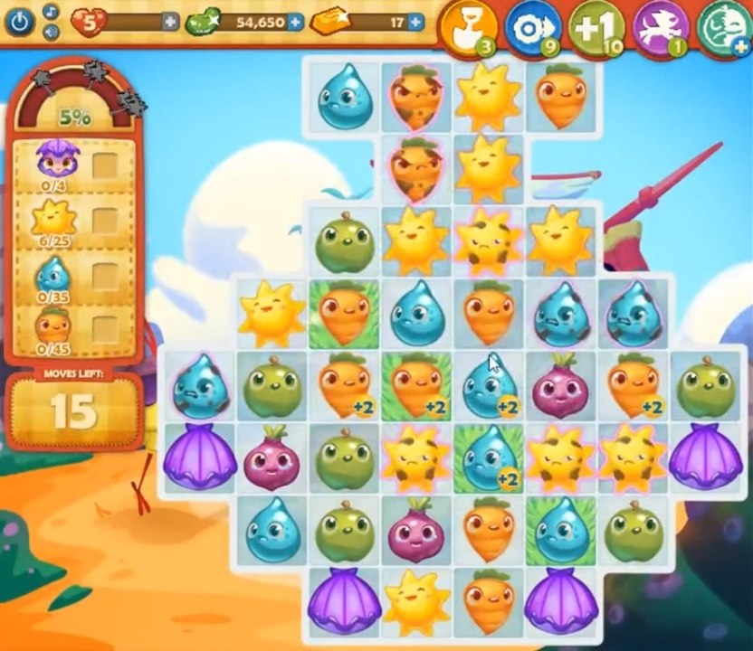 Farm Heroes Saga niveau 644 : solution et astuces pour passer le level