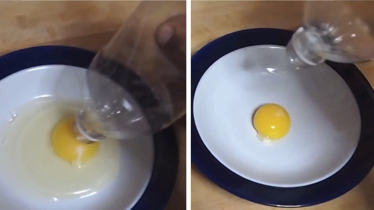 L'astuce cuisine révolutionnaire : séparer des jaunes d'oeuf très facilement