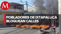 Pobladores de Ixtapaluca quemaron llantas como reclamo a la liberación de dos delincuentes