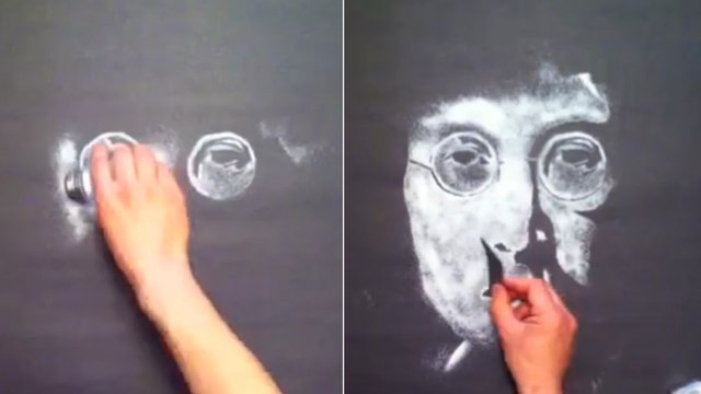 Découvrez comment a été réalisé ce portrait de John Lennon