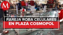 Reportan robo en plaza comercial de Coacalco; se llevaron varios celulares