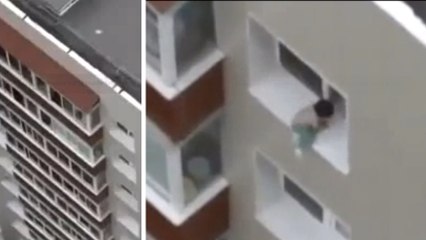 Laisser un enfant sans surveillance n’est pas une bonne idée. Ce jeune garçon le prouve