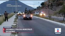 Hombres armados asesinan a policías municipales de Guaymas