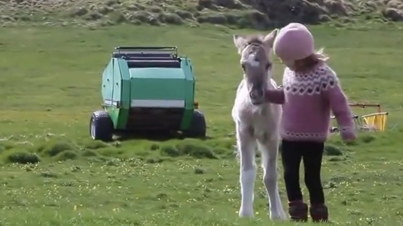 Cette petite fille a beaucoup de chance. Son meilleur ami n'est pas comme les autres