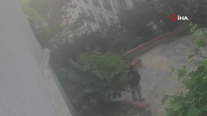 İstanbul’da otele tırmanan hırsızlar kamerada