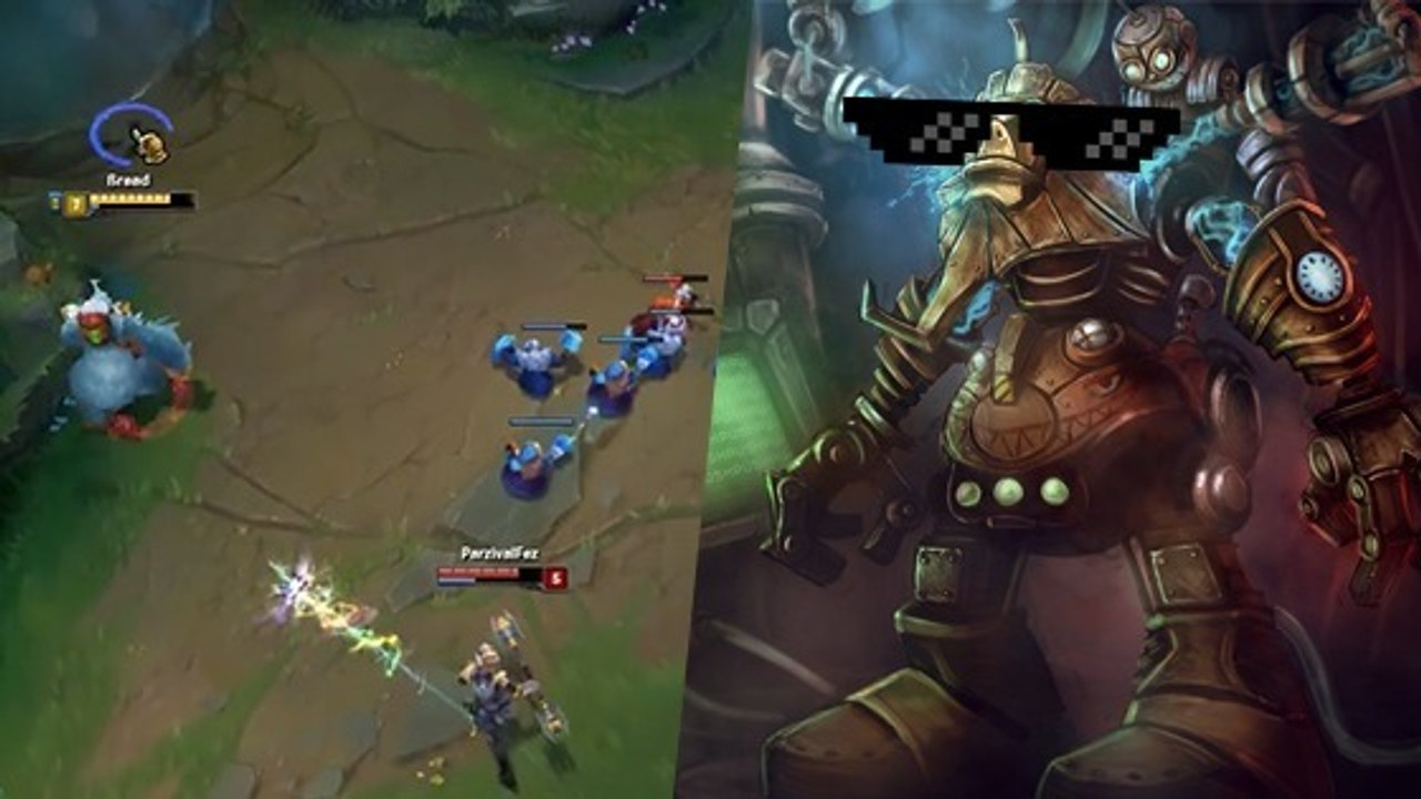 League of Legends : Nunu découvre une technique hilarante pour éviter tous les skillshots de Lux