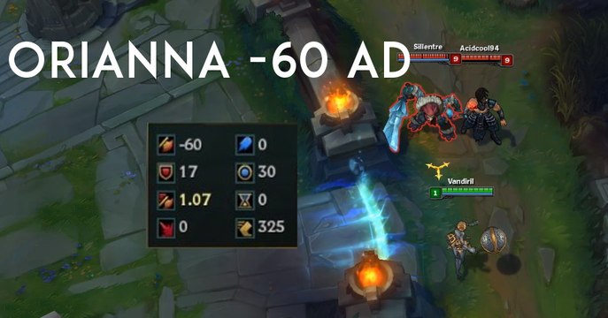 League of Legends : Orianna est le seul champion qui peut atteindre les -60 d'AD