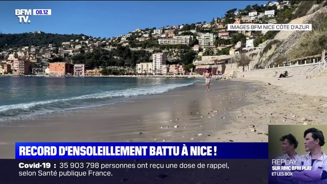 Il y a comme un air d'été sur la Côte d'Azur... À Nice, le mercure a atteint les 18 degrés au meilleur de la journée