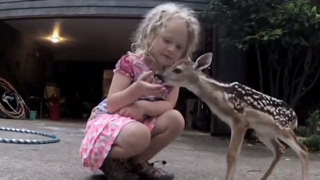 Cette petite fille a fait une incroyable rencontre. Découvrez cette amitié hors du commun