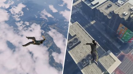 GTA 5 : la chute la plus longue et la plus violente du jeu