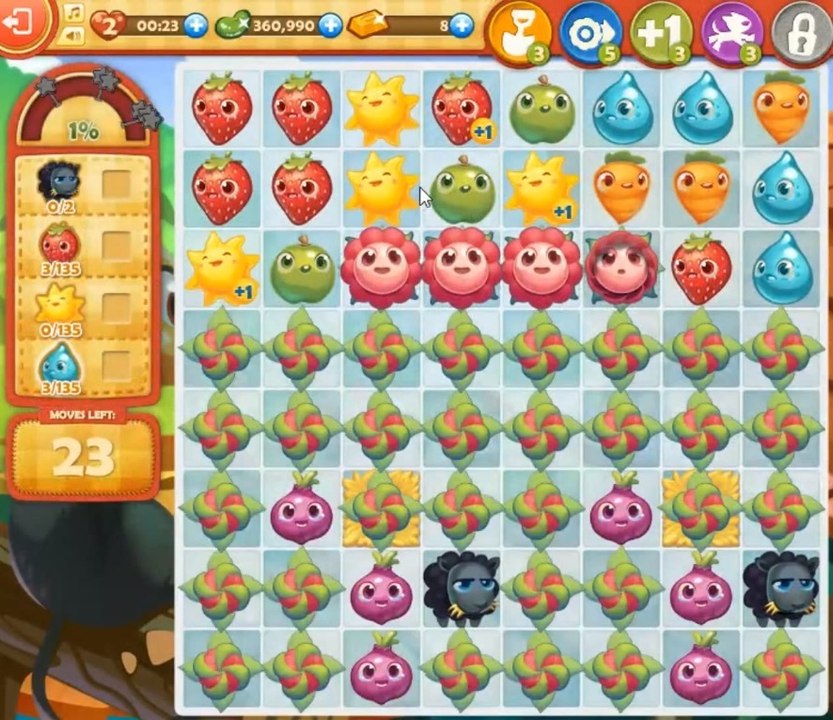 Farm Heroes Saga niveau 837 : solution et astuces pour passer le niveau