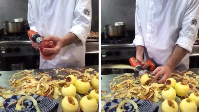 Découvrez une astuce incroyable pour éplucher des pommes