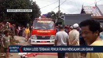 Rumah Ludes Terbakar, Pemiliki Rumah Mengalami Luka Bakar