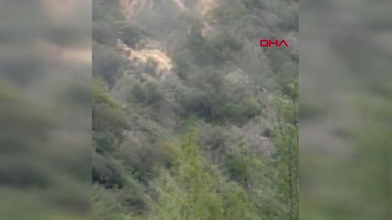 SEL SULARI ŞELALE OLUŞTURDU, TARIM ALANLARI ZARAR GÖRDÜ