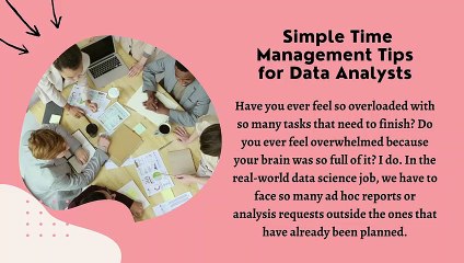 Brett Bartle Share Simple Time Management Tips for Data Analysts