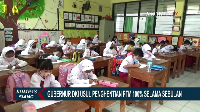Gubernur DKI Jakarta Anies Baswedan Usulkan PTM 100 Persen Dihentikan Sebulan ke Depan