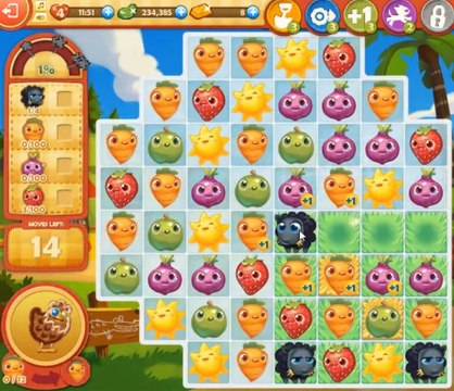 Farm Heroes Saga niveau 806 : solution et astuces pour passer le niveau