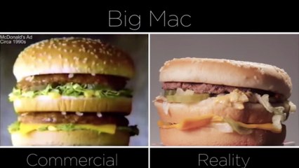 Les burgers sont appétissants dans les publicités. Mais la réalité est souvent bien différente