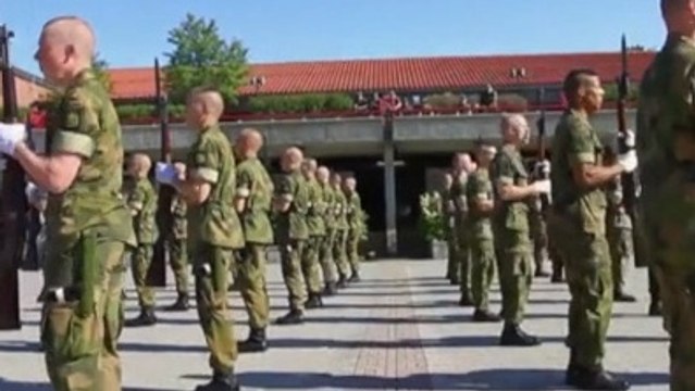 Ces militaires sont des pros de la synchronisation. Leur numéro va vous épater