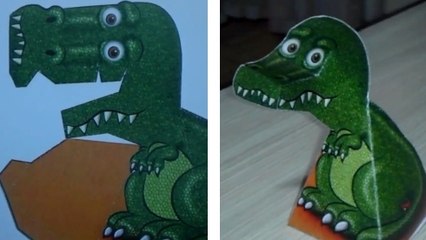 Grâce à cette astuce, vous allez épater vos enfants. Ce T-rex les suivra toujours des yeux