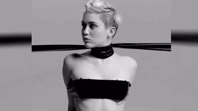 Miley Cyrus : elle apparait seins nus dans son clip choc Tongue Tied