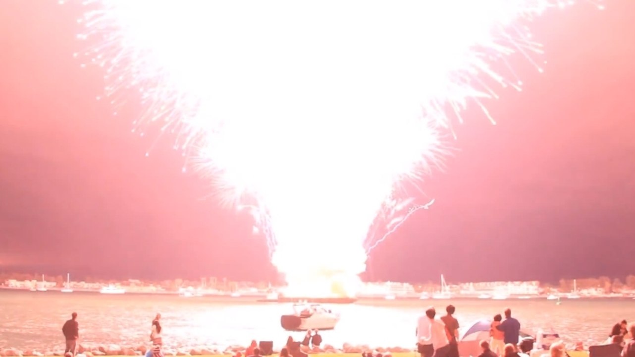 Ces feux d'artifice devaient célébrer la fête nationale américaine. Mais tout ne s'est pas passé comme prévu