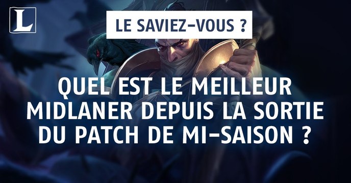 League of Legends : quel est le meilleur midlaner depuis la sortie du patch de mi-saison ?