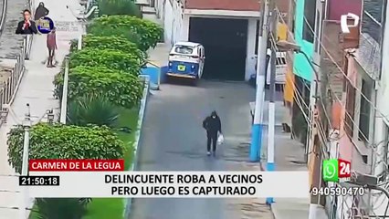 Carmen de la Legua: detienen a delincuentes que robaban a los vecinos cuando salían a trabajar