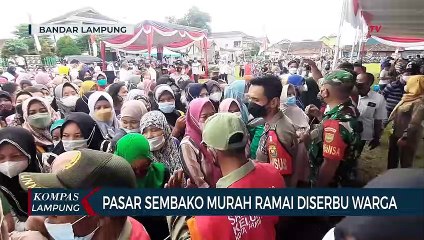 Pasar Sembako Murah Ramai Diserbu Warga