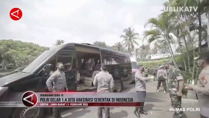 Polri Gelar 1,4 Juta Vaksinasi Serentak di Indonesia