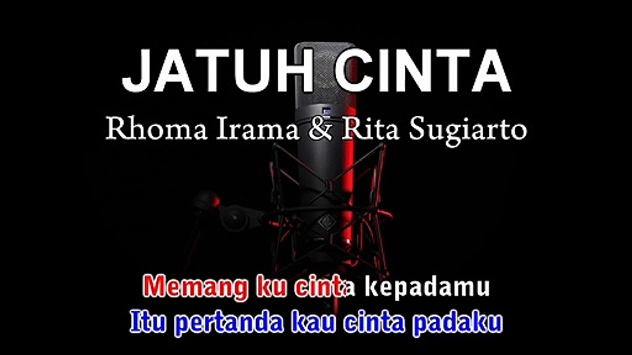 Jatuh Cinta | Rhoma Irama & Rita Sugiarto | Karaoke Tanpa Vokal