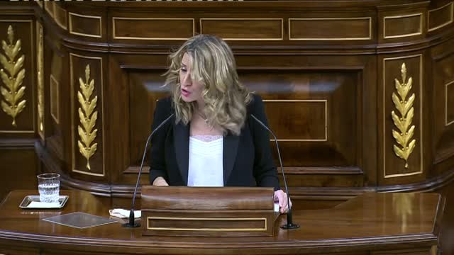 Yolanda Díaz: Me entristece que el debate se base en las luchas partidistas