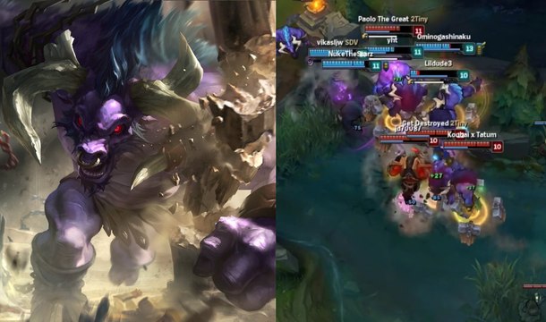 League of Legends : le fight le plus hilarant du mode all for one est avec 10 Alistar