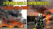 un impressionnant incendie en cours dans une entreprise en Loire-Atlantique