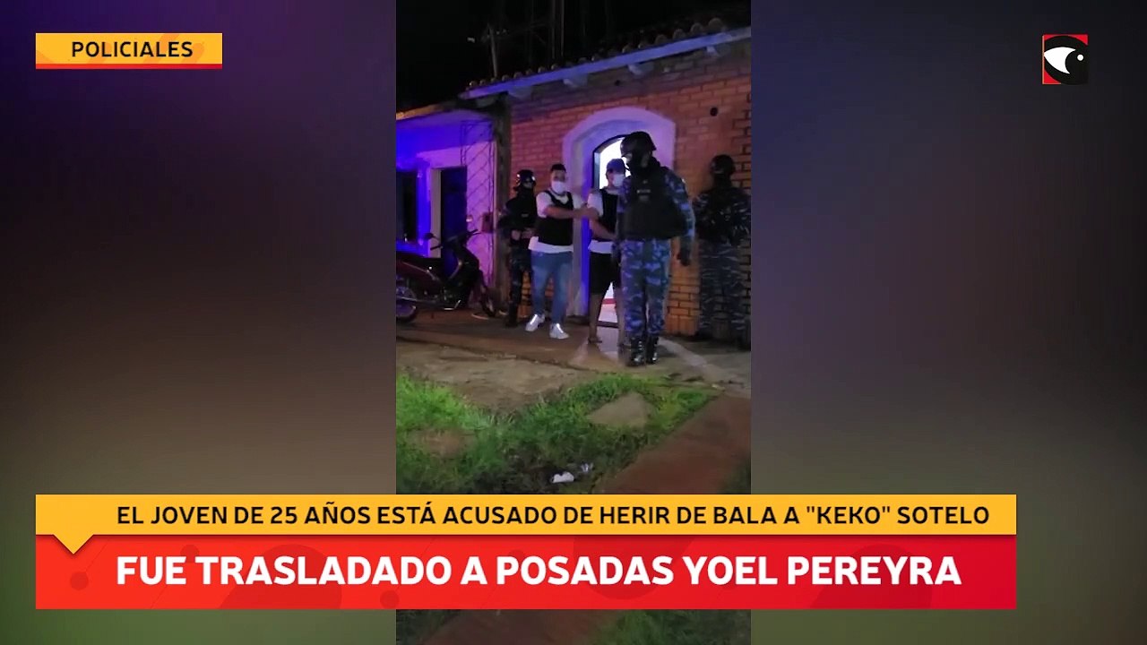 Fue trasladado a Posadas Yoel Pereyra
