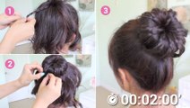 Comment réaliser en superbe chignon tressé en 2 minutes ?