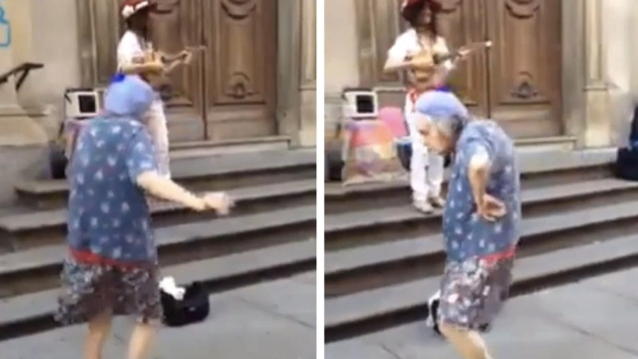 Cette mamie a croisé un musicien en pleine rue. C'est alors que l'impossible s'est produit