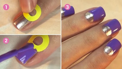 Réaliser très facilement une manucure graphique avec des oeillets