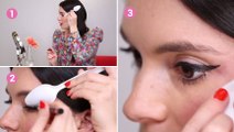 Dessiner un trait d'eyeliner parfait grâce à une petite cuillère