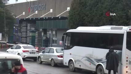 Eylem yapılan fabrika önünde güvenlik önlemleri alındı