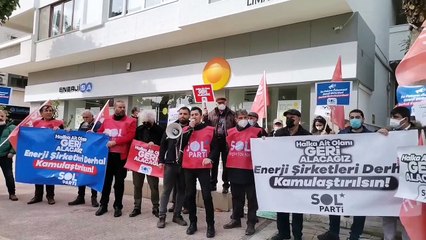 SOL Parti’den Mersin'de elektrik zamlarına karşı protesto: Bu faturaları kabul etmeyin