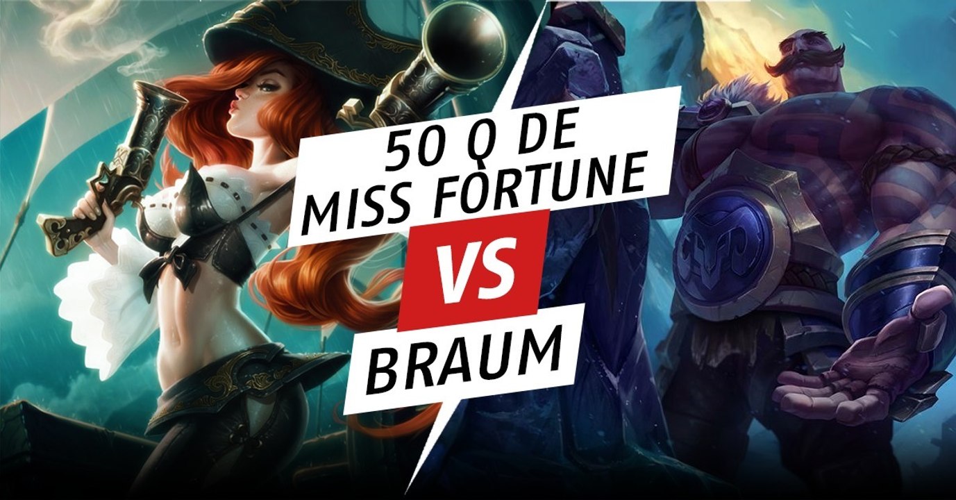 League of Legends : quand Braum bloque 50 projectiles de Miss Fortune en même temps