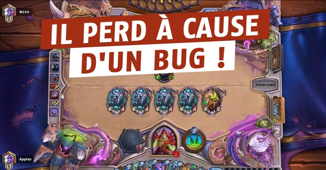 Hearthstone : un bug du jeu empêche un joueur de gagner la partie !