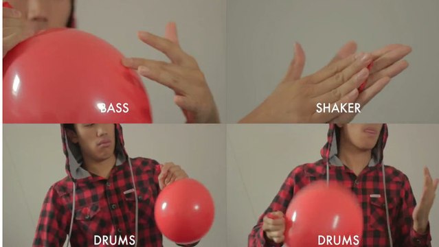 Un homme reprend la chanson 99 Luftballons... Uniquement avec des ballons ! Une reprise totalement dingue