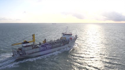 Travaux de dragage et de rechargement des plages d’Ostende