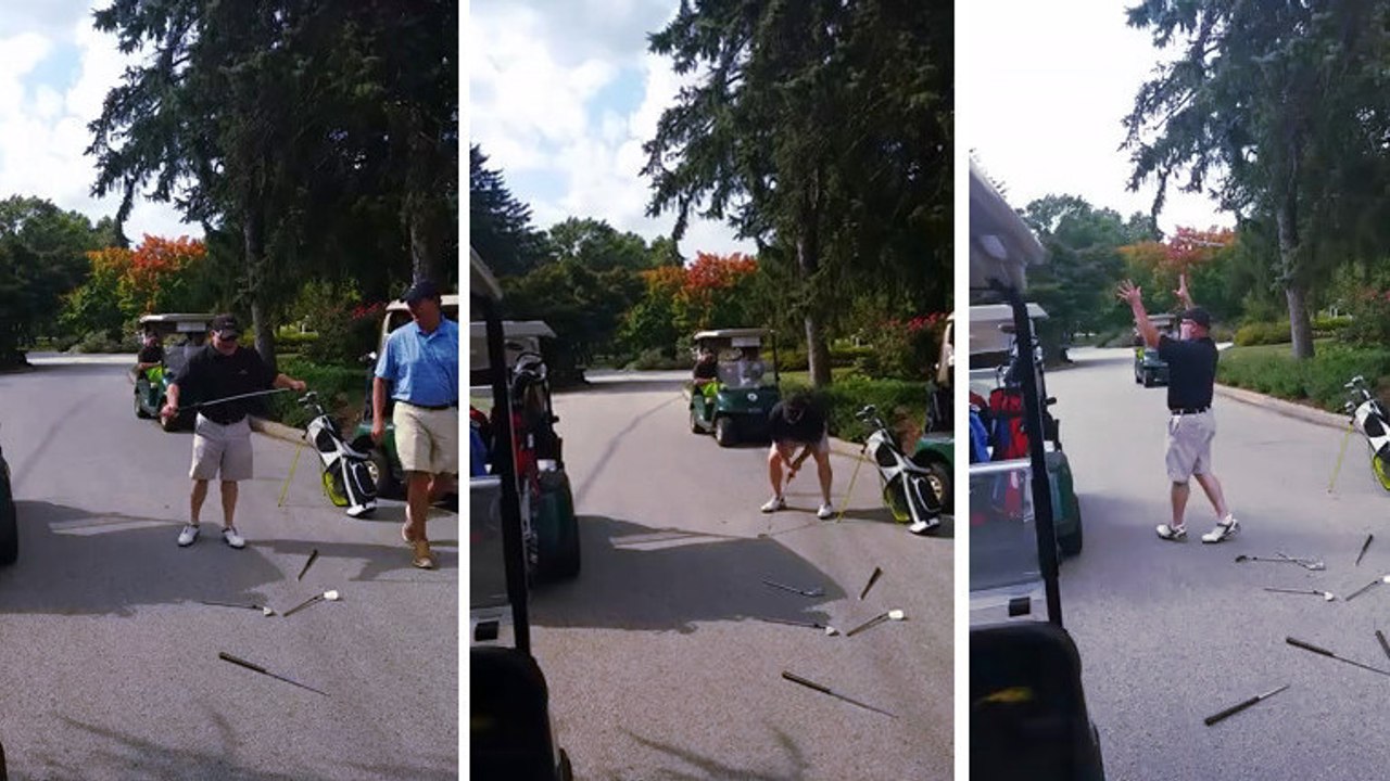 Ce golfeur est le plus mauvais perdant du monde ! Sa réaction lorsqu'il perd est sans appel