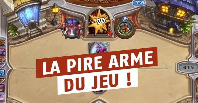 Hearthstone : il tue son adversaire au tour 3 avec Lame maudite !