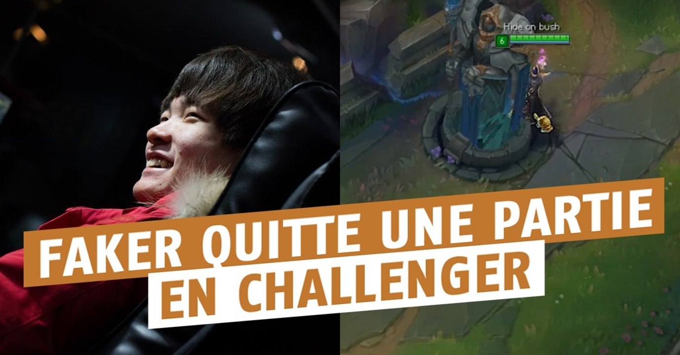 League of Legends : Faker troll ses coéquipiers en soloQ et leave la game